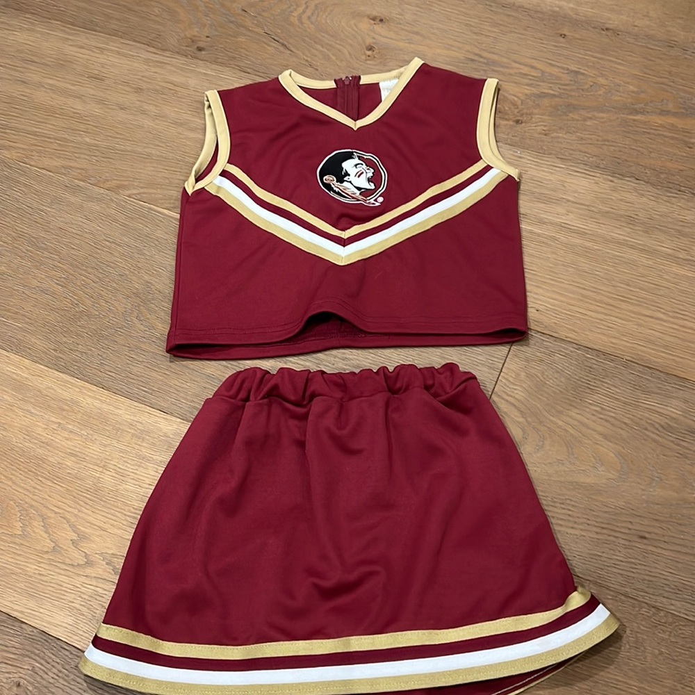 Girls Seminole cheer outfit